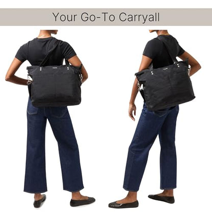 Baggallini Carryall Laptop Tote - color: Midnight Blossom Print