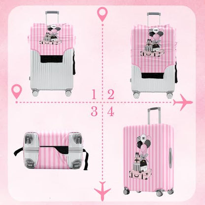 Travel Luggage Cover Washable Elastic Gift Box and Balloon Travel Suitcase Cover Anti-scratch Suitcase cover Fits 18-20 Inch Luggage Cover - color: Luggage cover-25, size: S(18-20in)