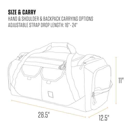 Carhartt Heavy-Haul Nylon Duck 75L Duffel Black - color: Black, style: 75l