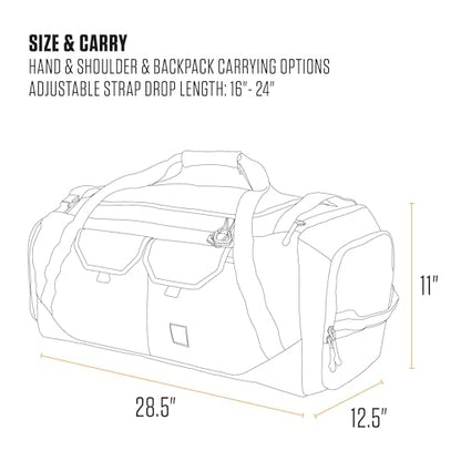 Carhartt Heavy-Haul Nylon Duck 75L Duffel Black - color: Black, style: 75l
