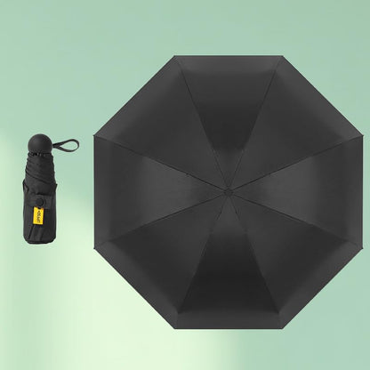 Mini Travel Umbrella with Case - Compact & Lightweight for Men & Women - Windproof & UV Protection - Portable Folding Pocket Umbrella