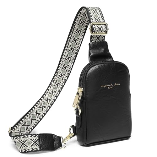 INICAT Small Crossbody Bags for Women, Mini Travel Sling Purse - color: Black Dark, size: Small