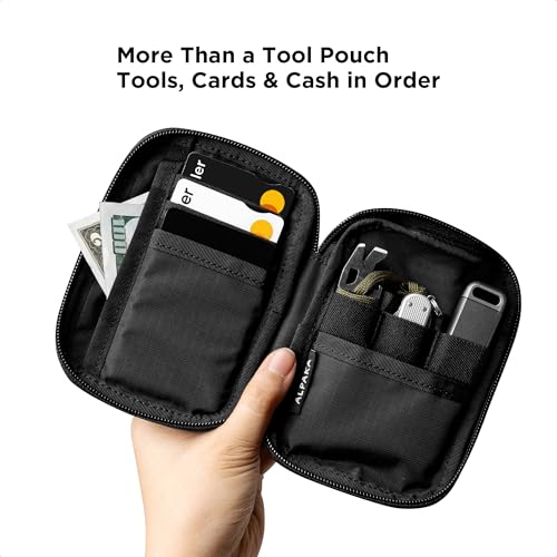 ALPAKA HUB Pouch V2 Tool Pouch Black Axoflux 210D Ripstop Nylon - color: Black Slim-Axoflux 210D