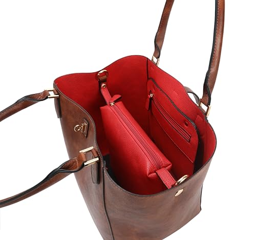 sqlp Large Work Tote Bag for Women Handbags Big Bucket Purses - color: Black With White