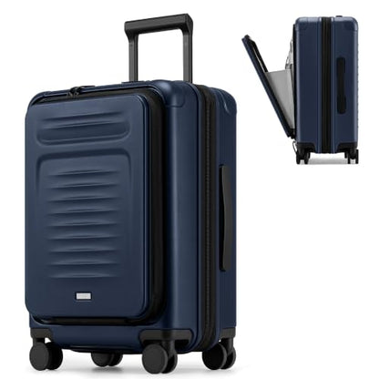 Coolife Expandable Luggage with TSA Lock Carry On Blue - color: Blue, size: 20 Inch-EXT