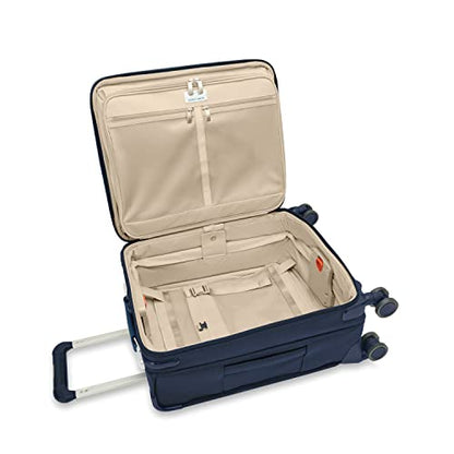 Briggs & Riley Baseline Global 21 Inch Softside Carry-On Spinner, Navy - color: Navy, size: 21" Carry-On