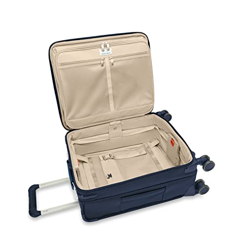 Briggs & Riley Baseline Global 21 Inch Softside Carry-On Spinner, Navy - color: Navy, size: 21" Carry-On