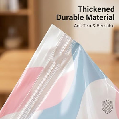 Reusable Compression Storage Bags 3 Pack, Standing Space Saver Bags for Clothes, Bedding, Comforters, Blankets, Closet Shelves, Dorm Rooms and Travel Packing