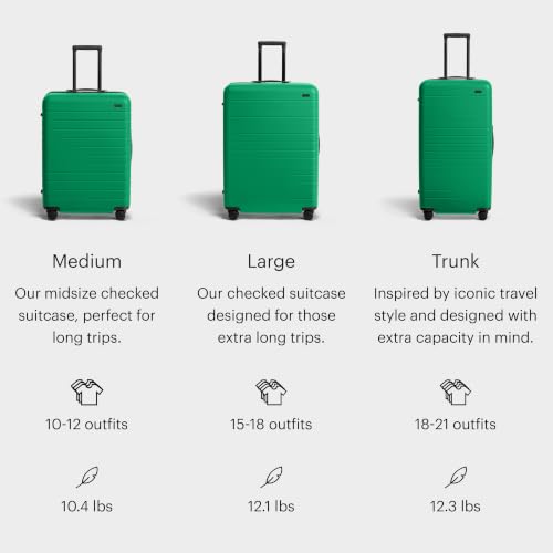Away Large Checked Luggage, 29-inch Lightweight Hardside Spinner Suitcase - color: Palm Green