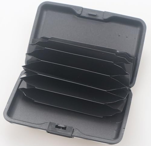 미니 알루미늄 카드 지갑 RFID 신용 카드 홀더 RFID 신용 카드 케이스 비즈니스 카드 케이스 금속 ID 케이스 남성 여성용, cc8004, 모던. - color: cc8004