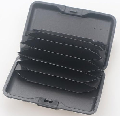 미니 알루미늄 카드 지갑 RFID 신용 카드 홀더 RFID 신용 카드 케이스 비즈니스 카드 케이스 금속 ID 케이스 남성 여성용, cc8004, 모던. - color: cc8004