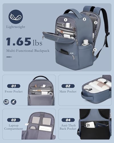 Coolife Lightweight Luggage with TSA Lock,3 Piece Set Blue - color: Blue, size: 3 Piece Set (Backpack/TB/20in)