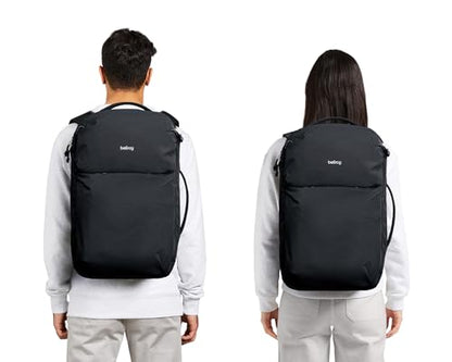 Bellroy Lite Travel Pack 38L, Large Travel Backpack - RiverRock | 38L large carry-on travel backpack with a laptop pocket, interior packing cells and tuck-away shoulder straps - color: Riverrock