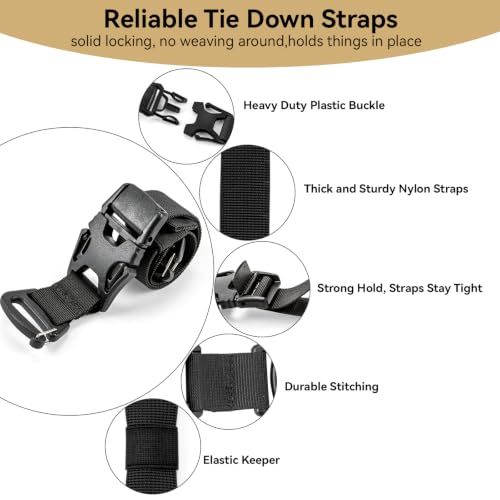 4 Pcs Tactical Molle System Backpack Straps and Buckles Set -Adjustable 19.49" Pack Attachment Strap Accessories(Purple) - color: Purple