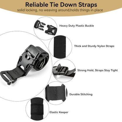 4 Pcs Tactical Molle System Backpack Straps and Buckles Set -Adjustable 19.49" Pack Attachment Strap Accessories(Purple) - color: Purple
