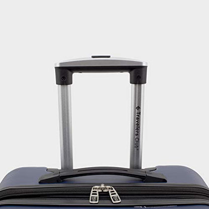 Travelers Club Chicago Hardside Expandable Spinner Luggages, Navy Blue, 5 Piece Set, TCL-77995-410 - color: Navy Blue, size: 5-Piece Set