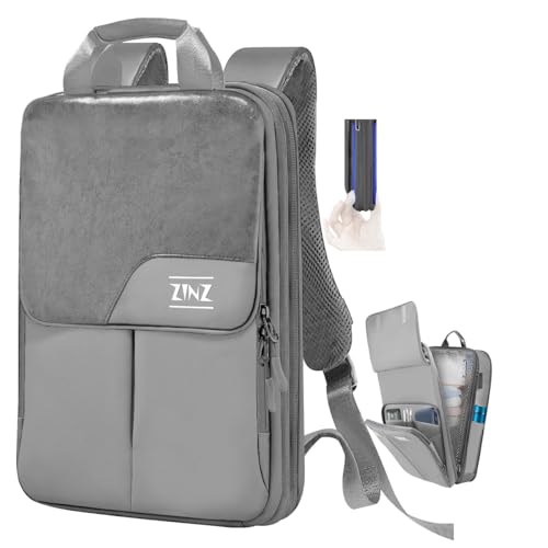 ZINZ Slim & Expandable Laptop Backpack 15.6 16 17 inch,Grey - color: G01y01