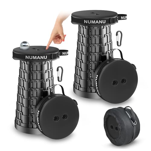 NUMANU Padded Collapsible Stool for Adults 2-Pack - size: 2x Padded Seats + Accessories