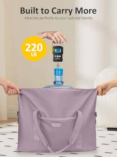 Capolo 확장 가능한 여행용 더플 백 위켄더 오버나이트 백 여성용 남성용 - color: 다크 퍼플, size: X-라지