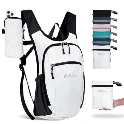 Small Hiking Backpack Packable Lightweight for Women Men - color: White, size: 15L