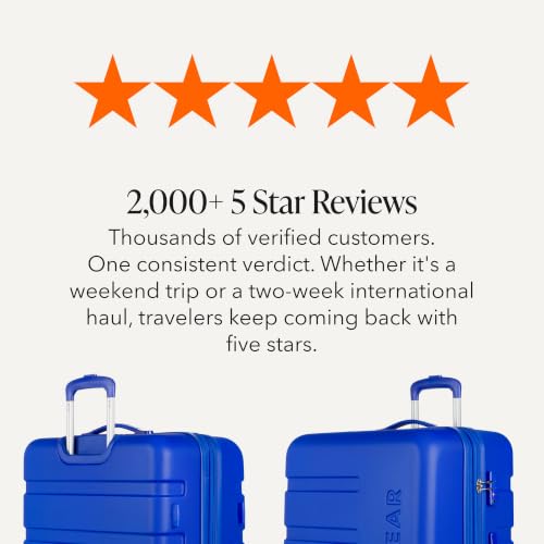 SwissGear 7366 Signature Hardside Expandable Luggage with Spinner Wheels, TSA Lock, Cobalt, Checked-Large 27-Inch - color: Cobalt, size: Checked-Large 27-Inch