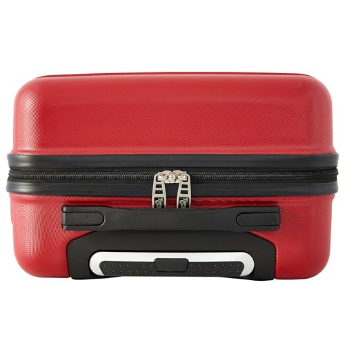Travelers Club 22" Richmond Spinner Carry-On Luggage, Red - color: Red