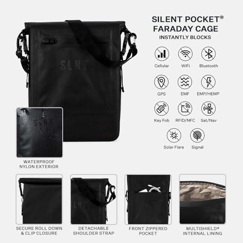 SLNT Faraday Laptop Bag - Waterproof Signal Blocking Dry Bag (6 Liter)