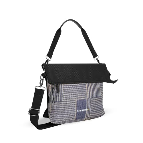 Sherpani Vale, Anti-Theft Crossbody Tote for Women - color: Blue Print