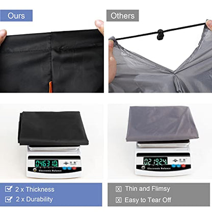Polecasa Extra Heavy Duty X-Large Laundry Bag with Handles, Black, 28x36" - color: Black, size: 28" x 36" | 1 Pack