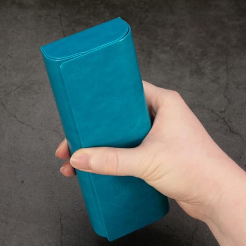 Vemiss Hard Shell Eyeglass Cases, Lightweight Portable Glasses Case for Women Men - color: D1-blue