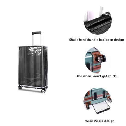 1PCS Clear Luggage Cover Protectors for 28 Inch Suitcase - size: 28 inch