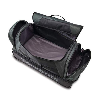 Samsonite Andante 2 Wheeled Duffel Bag – 32-Inch Durable Rolling Luggage with Inline Skate Wheels, Push-Button Handle & Spacious Compartments – Travel-Friendly and Lightweight - Moss Green/Black - color: Moss Green/Black, size: 32-Inch