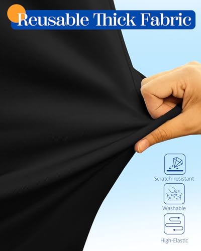 Slohif Luggage Cover for Suitcase Tsa Approved Protector - Black Luggage Sleeve Large Suit Case Cover Travel Stretch Baggage Case Protective Washable Fit 28-30 Inch - size: L-(28-30) Inch, style: Black