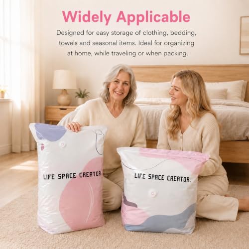 3 PACK No-Pump Vacuum Storage Bags, Cube Compression Life Space Saving Storage Bags, No-Pump 3D Large Vacuum Storage Compression Bag for Clothes and Bedding (39.4" × 31.5" × 12.5") - size: 39.4" × 31.5" × 12.5"