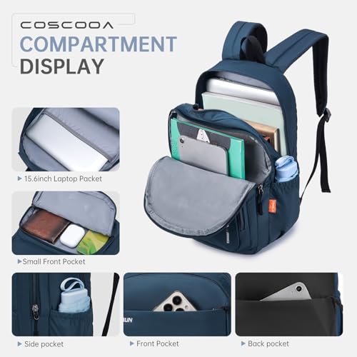 40x30x15cm Personal Item Travel Backpack,16x12x6inch Carry On Bag - color: Blue