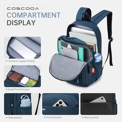 40x30x15cm Personal Item Travel Backpack,16x12x6inch Carry On Bag - color: Blue