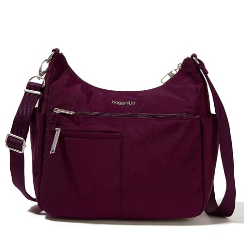 Baggallini Women's Securtex Anti-theft Free Time Crossbody Bag - color: Mulberry