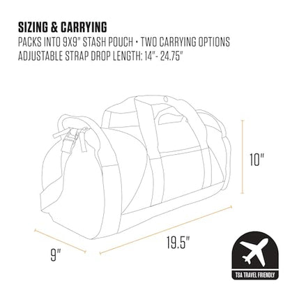 Carhartt Classic 25L Round Duffel Port - color: Port, style: 25l