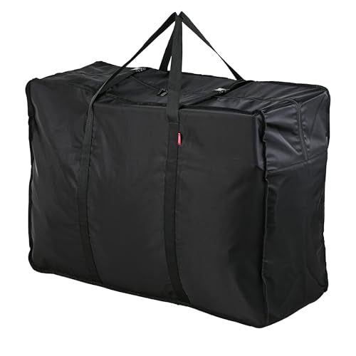 Plago Professional Quality Extra Large Nylon Duffel Bag – Lightweight, Foldable, Water-Repellent Cargo Bag for Travel & Camping, Folding Bike, Tent, Mattress, Blankets, and Closet Storage - size: 262L (39"x28"x15")
