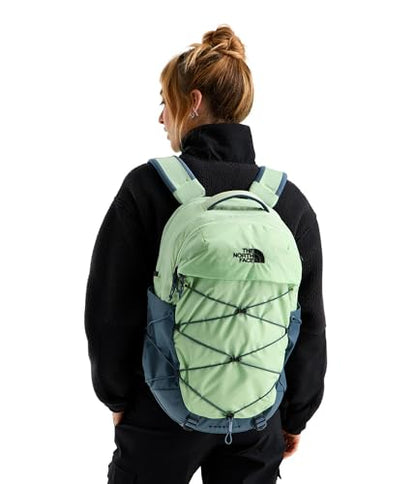 The North Face Women's Borealis Backpack, Calcified Lime/Granite Gy, OS - color: Calcified Lime/Granite Grey