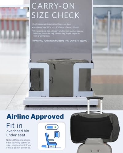 Hynes Eagle Travel Backpack TSA Personal Item Bag Flight Approved Dark Grey - color: Dark Grey