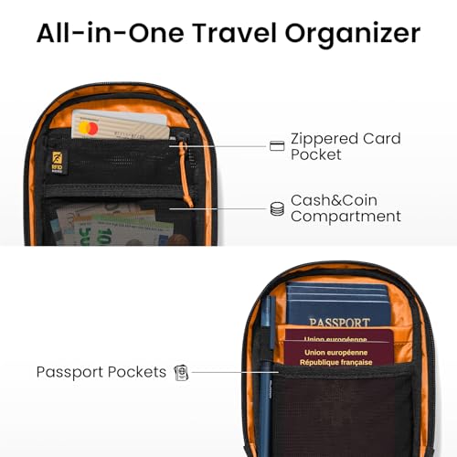 tomtoc Aviator-T37 Travel Crossbody Sling Bag with RFID Blocking, Holds Passports with Anti-theft Lockable Zippers - color: X-pac Green