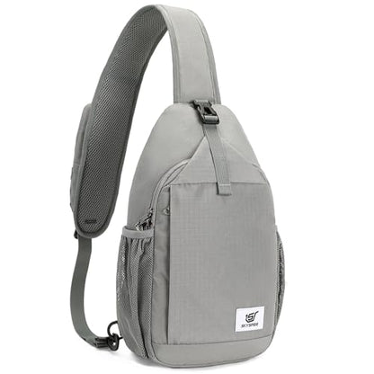 SKYSPER Sling Bag RFID Cross Body Bag Recycled Crossbody Backpack Travel Daypack - color: Gray