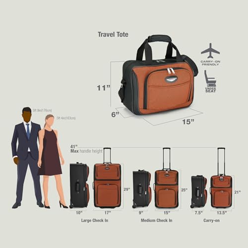 Travel Select Amsterdam Softside Expandable Luggage with Rolling Wheels, Red, 4-Piece Set (15/21/25/29) - color: Red, size: 4-Piece Set (15/21/25/29)