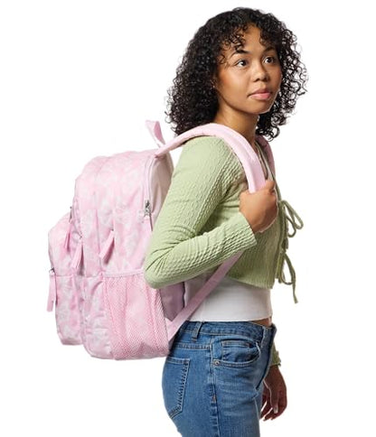JanSport 34L Big Backpack - 15 Inch Laptop Sleeve, Flutter By Pink - color: Flutter By Pink Ice