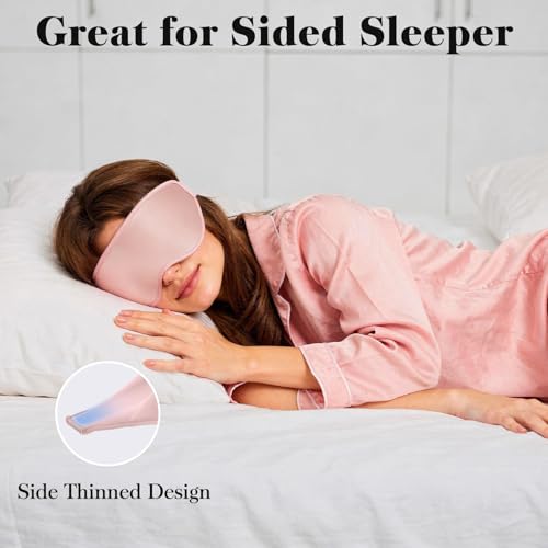Fygrip 3D Eye Mask Sleep Mask for Men & Women, Pink - color: Pink
