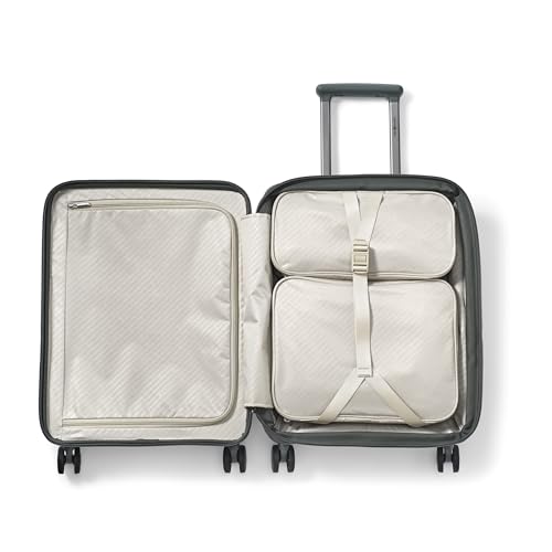 Samsonite Paralux Carry-On Luggage - Innovative Design - Quick Access Front Pocket - Dual Suspension Wheel Technology - TSA Lock - Expandable - Includes Removable Packing Cubes - Olive - color: Olive