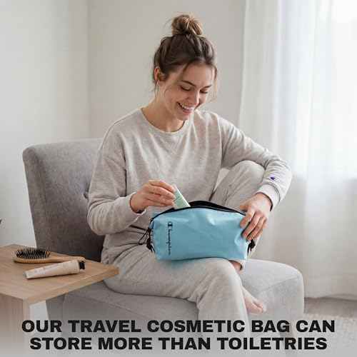 Champion Hanging Dopp Kit, Travel-Sized Polyester Bag, Water-Resistant Blue - style: Cendre Blue