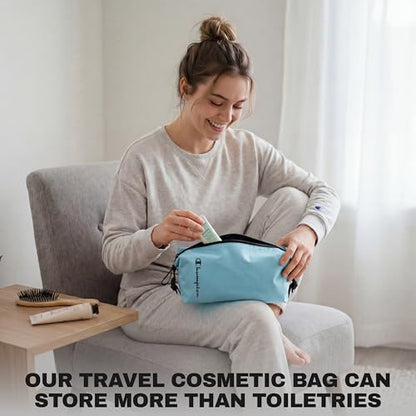 Champion Hanging Dopp Kit, Travel-Sized Polyester Bag, Water-Resistant Blue - style: Cendre Blue