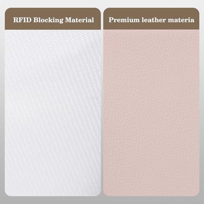 CoBak Passport Holder Cover with Safe Zipper Closure - color: Pink